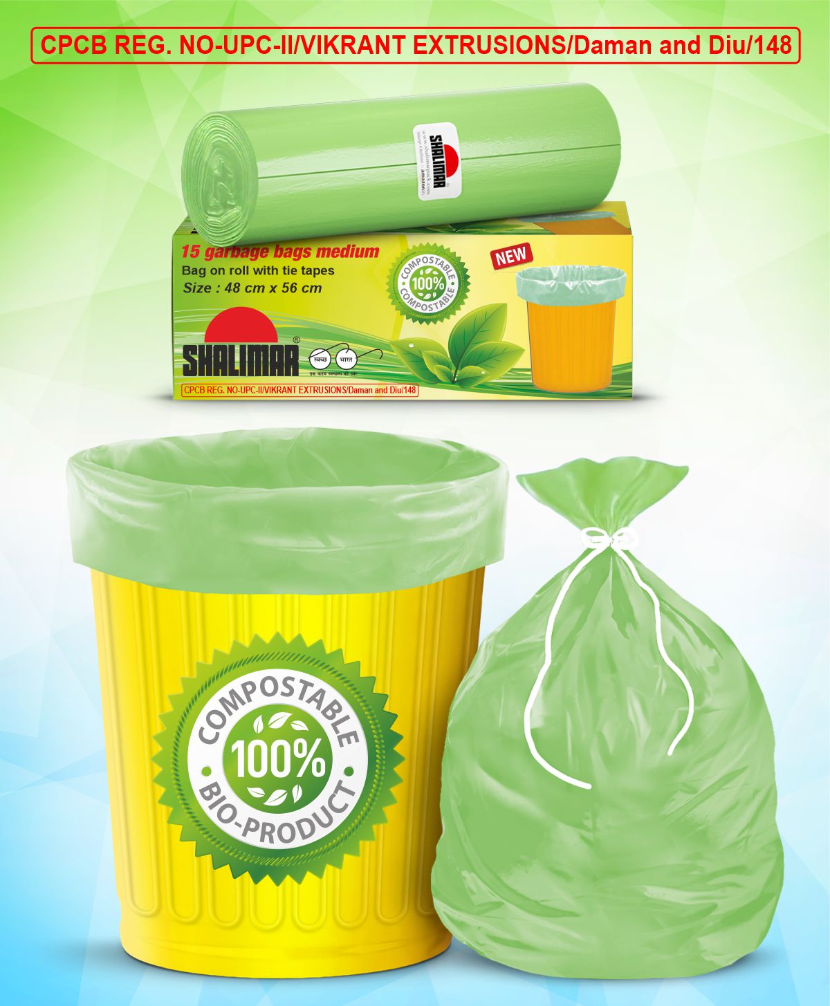 10 Litre x 150 CompostBag Compostable Biodegradable Food Waste Caddy Bin  Liner Bags 10L